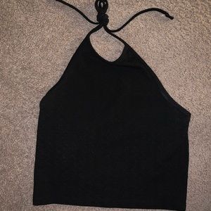 Black halter top